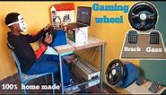 How to make Gaming steering wheel || by Mouse || Creativity || gaming wheel