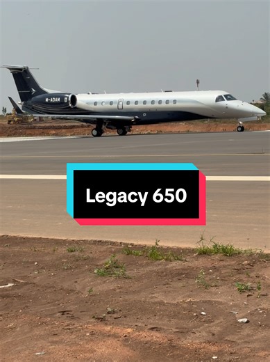 Embraer Legacy 650 Private Jet Takeoff from Ibadan
