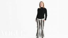 Black and White Striped Pants by Genetic - Jeanius: Jorden Bickham - Vogue
