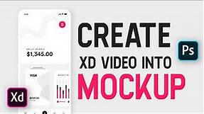 How to create video file into mockup #Adobexd