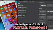 [ FREE ] iOS 15/16 iCloud Hello Bypass Done By Free Tool 2023