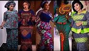 2022 African Print Fashion Styles | Ankara Skirt & Blouse Styles; Bazin Riche African Print Styles