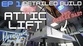 Ep 1 DIY Garage Attic Lift System and Garage Bar in my Dream Garage! - Episode 1 | ABraz House |