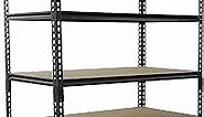 5-Tier Z-Shaped Storage Rack Metal Shelving Unit, Heavy-Duty Shelves for Wall Storage, 48x24x72 inches, 600 lbs/Level, Adjustable, Garage & Warehouse Storage Shelves