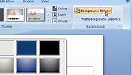 Create a Solid Color Slide Background in PowerPoint 2007