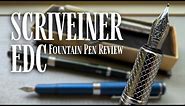 Scriveiner EDC • Fountain Pen Review (+ a Great Blue Ink)