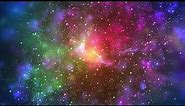 Multicolor Galaxy Motion Background ~60:00 Minutes Space Wallpaper~ Longest FREE UHD 60fps