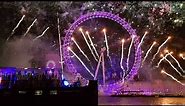 London New Year Fireworks 2018 | New year 2017/ 2018 | London Eye | Blue Area | NYE London