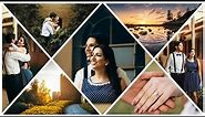 Diamond Triangle Photo Collage Template in Photoshop