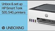 How to unbox & set up | HP Smart Tank 520 540 printers | HP Support