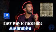 The Easy Way to modeling Mashrabiya Patterns in Revit اسهل طريقه لعمل مشربيه