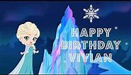 Happy Birthday Vivian - greeting card video ❤️