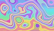 Pastel Liquid Marble Paint Background Loop