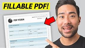 How To Create a Fillable PDF Form For FREE!