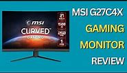 MSI G27C4X 27 Curved Gaming Monitor: Immerse in Gaming Brilliance