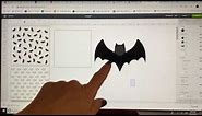 Bats Background Cookie Stencil