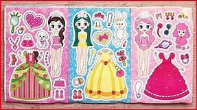 Dán hình búp bê công chúa thay quần áo và đeo giày - Sticker doll so cute (Chim Xinh)