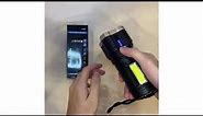 Super Bright USB Flashlight 4-Core 4 Modes Strong LED Light Rechargeable Torchlight