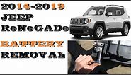 How to remove replace Battery in Jeep Renegade 2014-2019