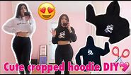 How to crop a hoodie under 5 MINUTES! | Yoatzi