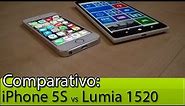 Comparativo: iPhone 5S vs Lumia 1520 | Tudocelular.com
