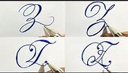 Stylish alphabets calligraphy | Letter Z in calligraphy | alphabet Z in calligraphy | Fancy letters