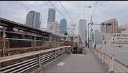 Across the Yodo River, Osaka Cycling - From Juso to Umeda [4K] POV