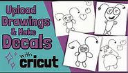 Upload Drawings to make Decals in Cricut Design Space | Turn Kids Drawings into SVGs