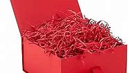 Hallmark Medium Gift Boxes with Bow and Shredded Paper Fill (Red 8 inch Box) for Birthdays, Graduations, Anniversaries, Christmas, Valentine's Day, All Occasion