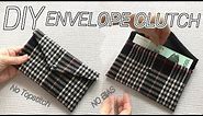 EASY DIY Simple Envelope Clutch Bag In 4 minutes / How To Make A Wallet / Purse / Very Easy Sewing