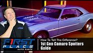 How to Tell the Difference in 1st Gen Camaro 1967-1969 | Spotters Guide