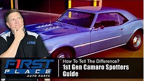 How to Tell the Difference in 1st Gen Camaro 1967-1969 | Spotters Guide