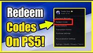 How to Redeem PS Plus Code & Gift Cards on PS5 (Easy Method!)