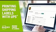 How to Print UPS Shipping Labels with Avery Products