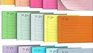EOOUT 15 Pack Lined Sticky Notes, 3x4 Inches 750 Sheets to Do List Sticky Notes, Sticky Notes with Lines,15 Colors Notepad Bulk, Square Sticky Notes for Office, Home, School, Meeting