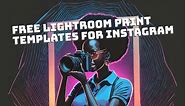 Using Lightroom Print Presets for posting photos on Instagram without cropping