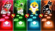 Paw Patrol vs Gummy Bear vs Baby Shark vs Cartoon Cat - Tiles Hop EDM Rush