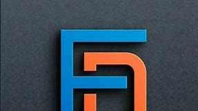 FN logo design Process in illustrator #srb #shorts #short