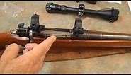 Putting new Barska Scope on my Sporterized 8MM German Gewehr 98 Mauser
