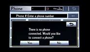 Lexus RX 350 -- Bluetooth Cell Phone Pairing & Operations