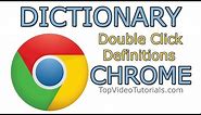 How to Install Dictionary in Google Chrome