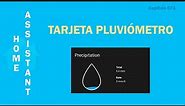 💧 Rain gauge card - Tarjeta pluviómetro en Home Assistant