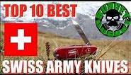 Top 10 Best Swiss Army Knives -- Visit to Switzerland | Budget Bugout