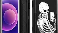 for iPhone SE Case 2020/2022/3rd Generation, for iPhone 8/7 Case, Heavy Duty Protective Selfie Skeleton Cute Phone Cover for Women Men Girls Boys Hard Cases for iPhone 7/8/SE