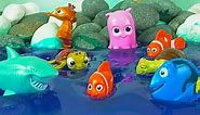 Learn Ocean Sea Animals for Kids Finding Dory Nemo Shark Toys for Children