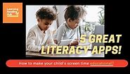 5 Reading Apps for Kids that YOU need to KNOW about! - FREE and PAID!