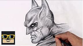 The Dark Knight | How To Draw Batman Sketch Tutorial