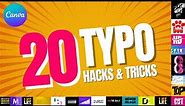 20 canva typography hacks and tricks tutorial