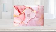 Beautiful MacBook Air Case Pink Gold Marble