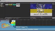 MAGIX Vegas Pro 17 - Animierte Farbbalken mit Textmasken & Chromakeying